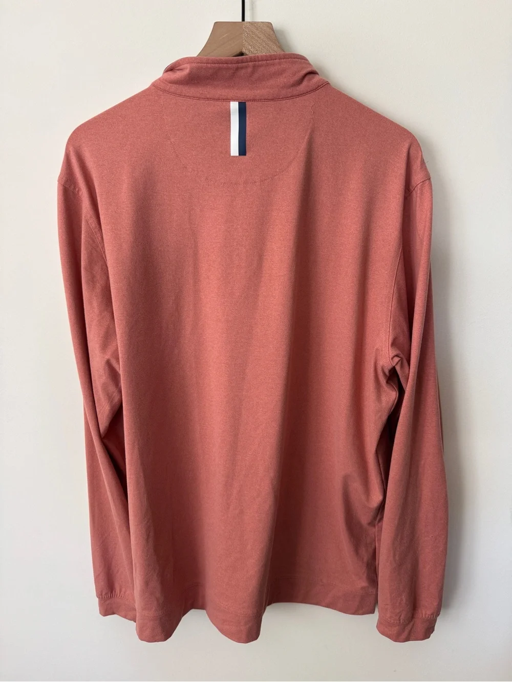 Rhoback 1/4 Zip Pullover Men’s Sweater Salmon Color Size XL - Picture 4 of 4